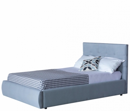 Кровать LASKA Family Selesta 120х200 с подъемным механизмом и матрасом серого цвета