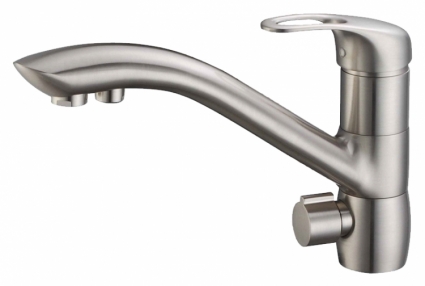 Смеситель Zorg Clean Water ZR 404 KF satin для кухонной мойки