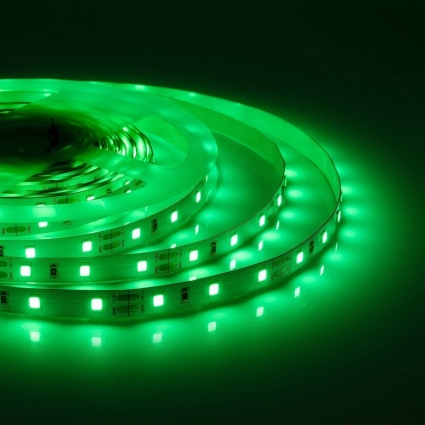 Светодиодная лента Apeyron 4,8W/m 60LED/m 2835SMD зеленый 5M 00-434