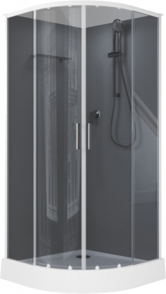 Душевая кабина Aquanet Passion EVO 267254 90x90, профиль хром, стекло тонированное