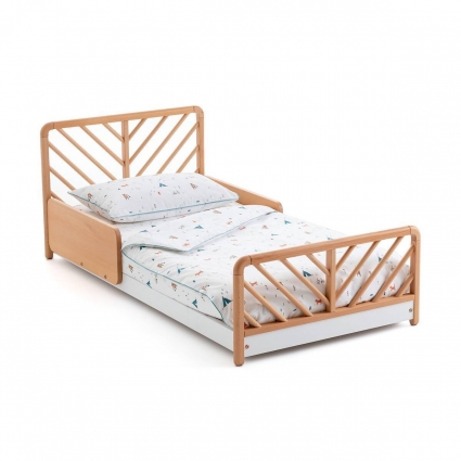 Кровать с кроватным основанием La Redoute Montessori 70x140 бежевого цвета
