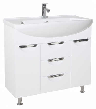 Тумба для комплекта Bellezza Альфа 90 белая