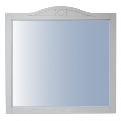 Зеркало Azario Carolina 82х91 CS00068637 белое с патиной серебро