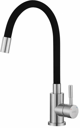 Смеситель для кухни ESKO Snake K44 B хром, черный