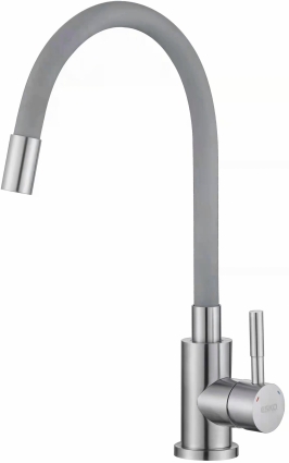 Смеситель для кухни ESKO Snake K44 G хром, серый