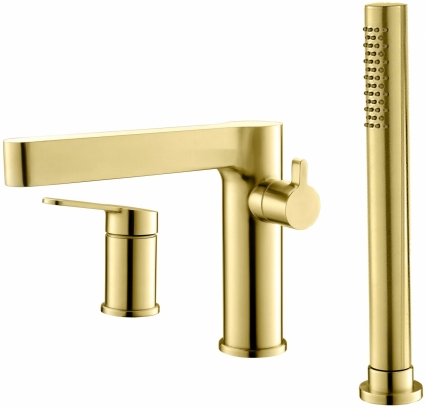 Смеситель на борт ванны BelBagno Delta DEL-BVD3-BORO