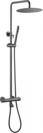 Душевая стойка Boheme Uno 468-T-SGM Shine Gun Metall