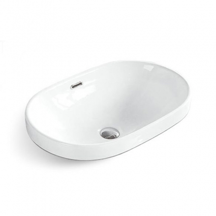 Встраиваемая сверху раковина Gid S1004 60х40 белая