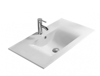 Встраиваемая сверху раковина Gid NYJ807-90 91х46.5 белая