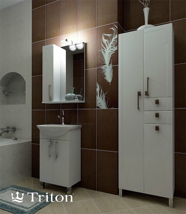 Зеркало-шкаф Triton Диана 80 L с подсветкой