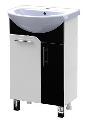 Тумба с раковиной Triton Эко 50 черная