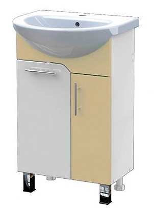 Тумба с раковиной Triton Эко 55 бежевая