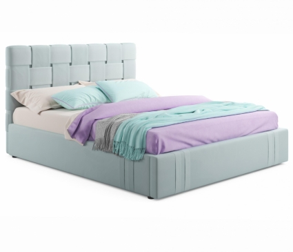 Кровать LASKA Family Tiffany 160х200 с матрасом мятного цвета