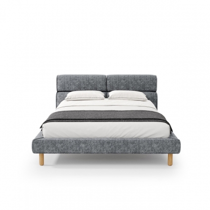 Кровать The IDEA Cascade 140х200 серого цвета