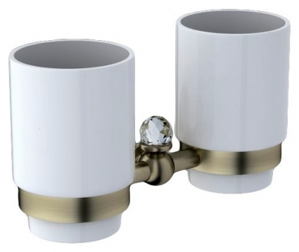 Стакан Art&Max Antic Crystal AM-2688SJ-Br двойной