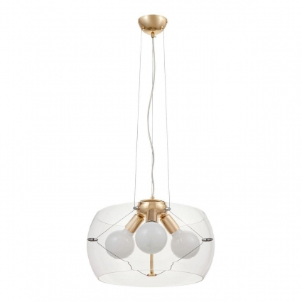 Подвесная люстра Lumina Deco Globo LDP 6018-400 PR+F.GD