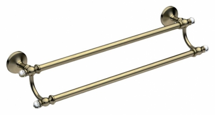 Полотенцедержатель Art&Max Antic Crystal AM-2648SJ-Br двойной