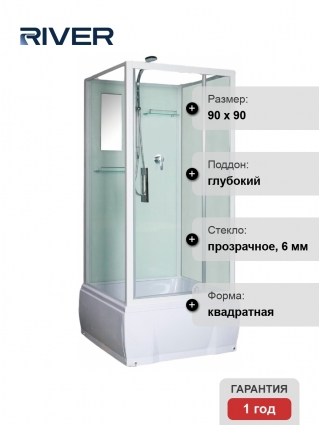 Душевая кабина River Tana 90/38 без крыши