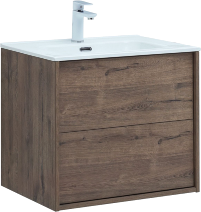 Тумба для комплекта Aquanet Lino 60 дуб веллингтон, для раковины Flat 60