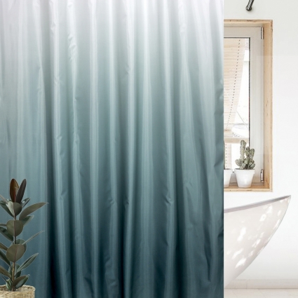 Штора для ванной Bath Plus Charme Red Rosy Down 2151/1 180x180, зеленая
