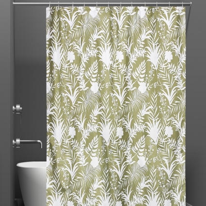 Штора для ванной Bath Plus Charme Red ch-21312 180х180, Shadow Middle Leaf