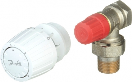 Запорный вентиль Danfoss 013G2235 3/4" с термостатом, угловой, для двухтрубной системы