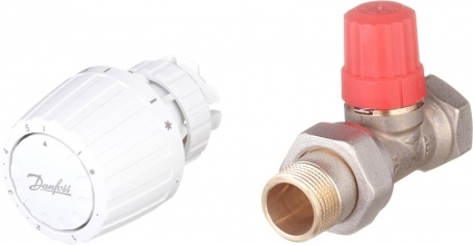 Запорный вентиль Danfoss 013G2236 3/4" с термостатом, прямой, для двухтрубной системы