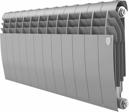 Радиатор биметаллический Royal Thermo BiLiner 350 silver satin, 12 секций