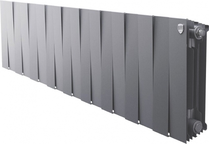 Радиатор биметаллический Royal Thermo Piano Forte 300 silver satin, 18 секций