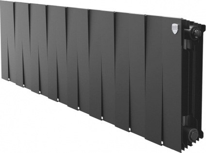 Радиатор биметаллический Royal Thermo Piano Forte 300 noir sable, 16 секций