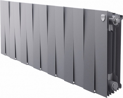 Радиатор биметаллический Royal Thermo Piano Forte 300 silver satin, 14 секций