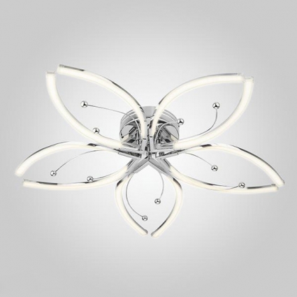 Потолочная светодиодная люстра Eurosvet Fiona 90056/5 хром