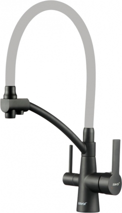 Смеситель для кухни Savol S-L1805H-04 с гибким изливом