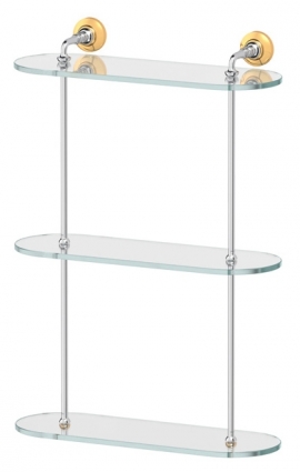 Полка 3SC Stilmar STI 117 3-х ярусная, хром, золото