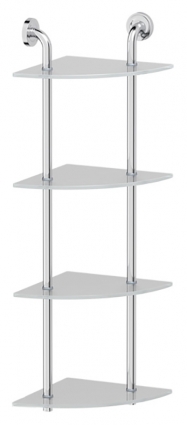 Полка Ellux Elegance ELE 056 4-х ярусная угловая, 26 см