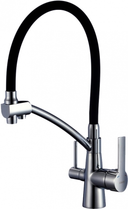 Смеситель для кухни Savol S-L1805L-01 с гибким изливом