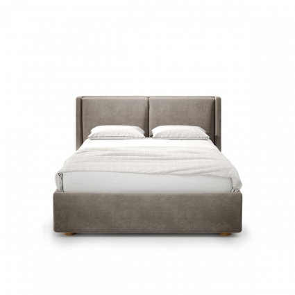 Кровать The IDEA Iris 140х200 серо-коричневого цвета 