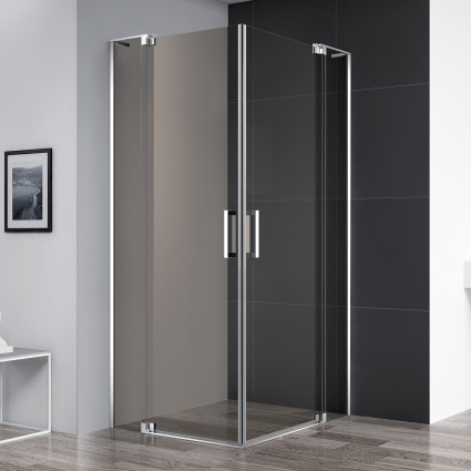Душевой уголок Cezares Slider AH 2 70/80-100/110 BR Cr профиль хром, стекло бронза