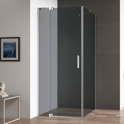 Душевой уголок Cezares Slider AH 1 80-70/80 Grigio Cr профиль хром, стекло серое