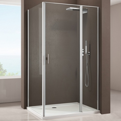 Душевой уголок Allen Brau Priority 100х90, профиль серебро