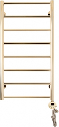 Полотенцесушитель электрический Domoterm Медея П8 40x80, золото, R