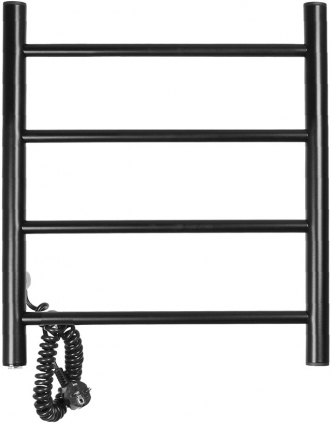 Полотенцесушитель электрический Domoterm Классик DMT 109-4 50x50, черный, L