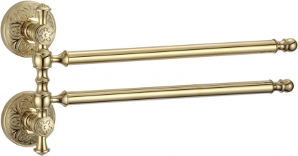 Полотенцедержатель Savol 58b S-005802B золото, двойной