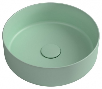 Накладная раковина ISVEA Infinity 10NF65036SV-2T 36х36 мятно-зеленая