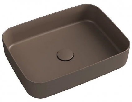 Накладная раковина ISVEA Infinity 10NF65050SV-2H 50х36 коричневая