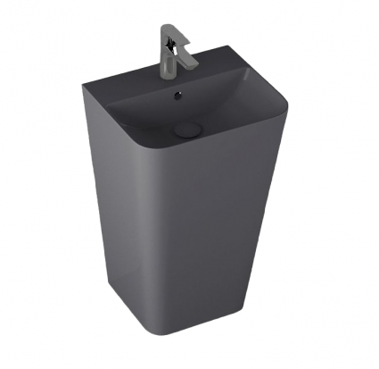 Напольная раковина ISVEA Sott’Aqua 10SQ37001SV-2C 50х42х83 антрацит
