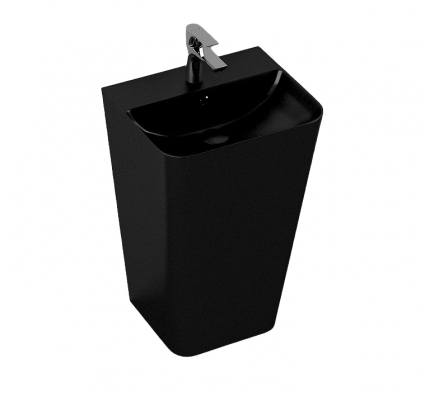 Напольная раковина ISVEA Sott’Aqua 10SQ37001SV-2N 50х42х83 черная