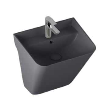 Подвесная раковина ISVEA Sott’Aqua 10SQ37002SV-2C 50х42х51.5 антрацит