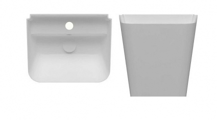Подвесная раковина ISVEA Sott’Aqua 10SQ37002SV-2L 50х42х51.5 белая, матовая