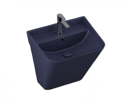 Подвесная раковина ISVEA Sott’Aqua 10SQ37002SV-2Z 50х42х51.5 синяя